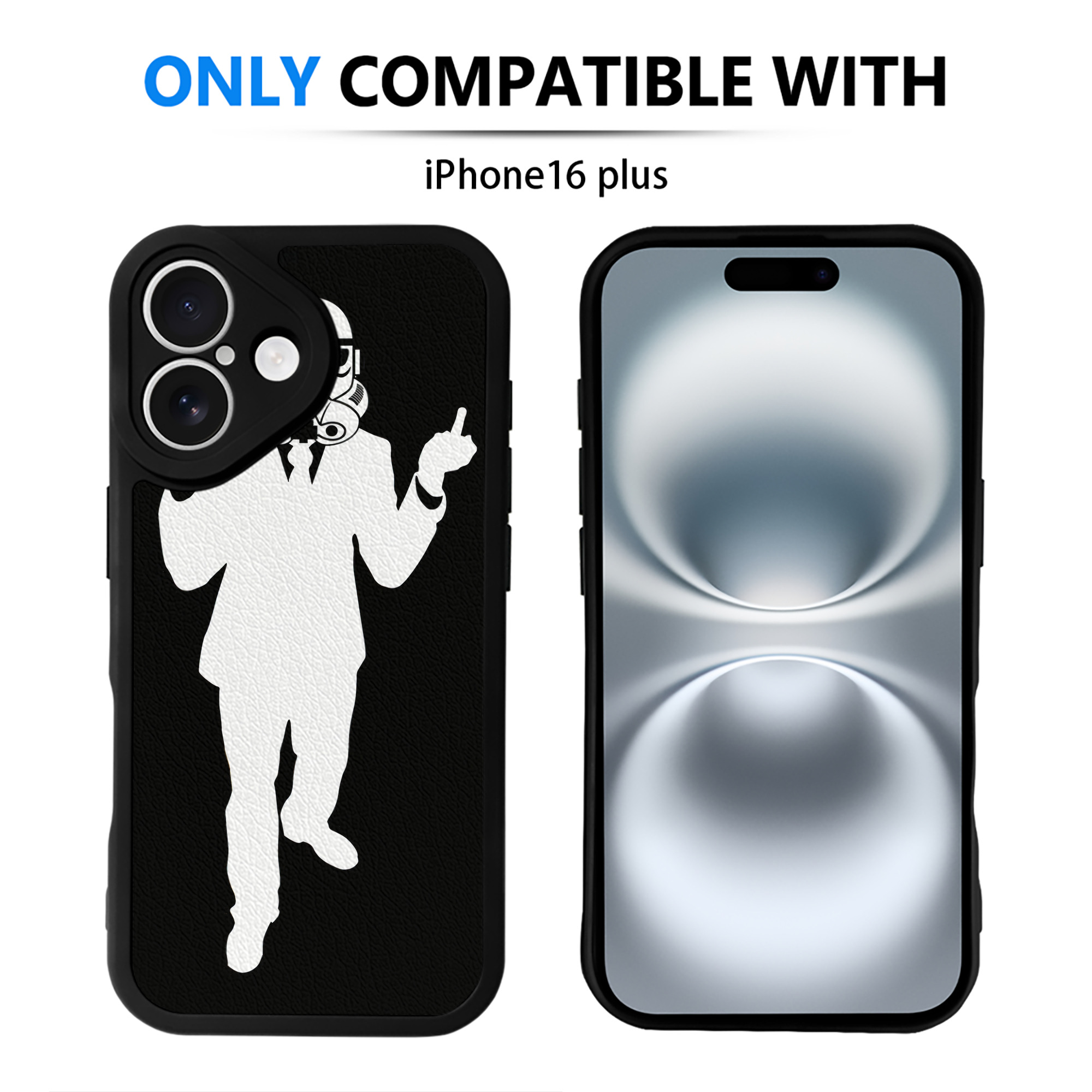 （画像用） スター・ウォーズ Star Wars 【iPhone 16シリーズ対応】シリコンスマホケース（レザー調） 材質：シリコン